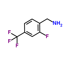 2-氟-4-(三氟甲基)苄胺结构式