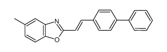(E)-2-(4-Phenylstyryl)-5-methylbenzoxazole Structure