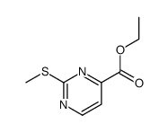 ethyl 2-(methylthio)pyrimidine-4-carboxylate structure