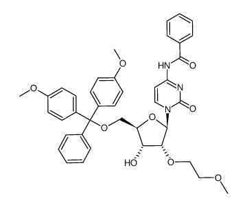 5'-O-DMT-2'-O-MOE-N4-Bz-rC structure