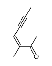 3-Hepten-5-yn-2-one, 3-methyl-, (3Z)- (9CI) structure