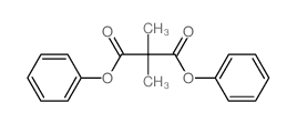 Propanedioicacid, 2,2-dimethyl-, 1,3-diphenyl ester Structure