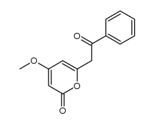 4-methoxy-6-phenacyl-2H-pyran-2-one Structure