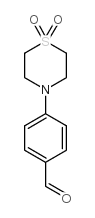 4-(1,1-二氧硫代吗啉基)苯甲醛结构式