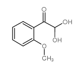 2-甲氧基苯基乙二醛水合物结构式