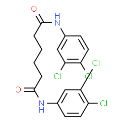 N,N'-Bis(3,4-dichlorophenyl)hexanediamide Structure