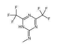 N-methyl-4,6-bis(trifluoromethyl)-1,3,5-triazin-2-amine结构式