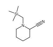 1-(trimethylsilylmethyl)piperidine-2-carbonitrile Structure