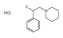 1-(2-fluoro-2-phenylethyl)piperidine,hydrochloride结构式