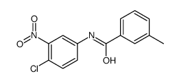 N-{4-chloro-3-nitrophenyl}-3-methylbenzamide Structure