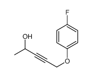 5-(4-fluorophenoxy)pent-3-yn-2-ol结构式