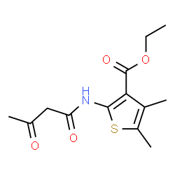 3-Thiophenecarboxylic acid, 2-[(1,3-dioxobutyl)amino]-4,5-dimethyl-, ethyl ester结构式