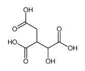 3-carboxy-2,3-dideoxy-1-hydroxypropan-1,2,3-tricarboxylic acid Structure