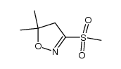 5,5-dimethyl-3-(methyl-sulfonyl)-4,5-dihydroisoxazole结构式