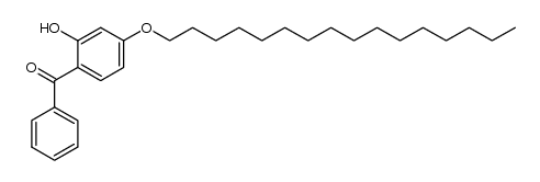 [4-(hexadecyloxy)-2-hydroxyphenyl]phenyl-methanone结构式