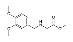 (3,4-dimethoxybenzylamino)acetic acid methyl ester结构式
