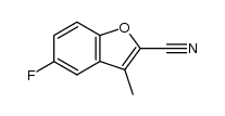 5-fluoro-3-methyl-benzofuran-2-carbonitrile Structure