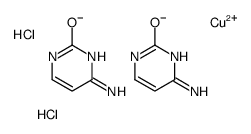 dichlorobis(cytosine)copper(II)结构式