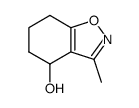 1,2-Benzisoxazol-4-ol,4,5,6,7-tetrahydro-3-methyl-(9CI)结构式