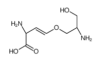 (E,2S)-2-amino-4-[(2R)-2-amino-3-hydroxypropoxy]but-3-enoic acid结构式