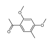 2,4-dimethoxy-5-methylacetophenone结构式