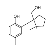 2-[1-(hydroxymethyl)-2,2-dimethylcyclopentyl]-4-methylphenol结构式