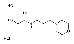 (1-amino-2-sulfanylethylidene)-(3-morpholin-4-ium-4-ylpropyl)azanium,dichloride Structure