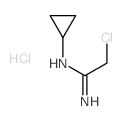 Ethanimidamide, 2-chloro-N-cyclopropyl-, monohydrochloride结构式