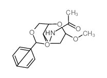 a-D-arabino-Hexopyranoside, methyl3-(acetylamino)-2,3-dideoxy-4,6-O-(phenylmethylene)- structure