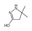 5,5-二甲基吡唑啉-3-酮结构式