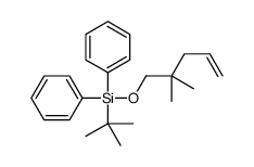 tert-butyl-(2,2-dimethylpent-4-enoxy)-diphenylsilane结构式