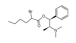 (S,S)-N-methylpseudoephedrine α-bromo-α-n-butylacetate Structure