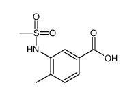 4-Methyl-3-[(methylsulfonyl)amino]benzoic acid Structure