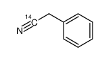 [1-14C]-benzyl cyanide结构式