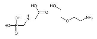 2-(2-aminoethoxy)ethanol,2-(phosphonomethylamino)acetic acid结构式
