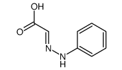 Acetic acid, (phenylhydrazono)-, (E)- (9CI) structure