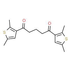 1,5-BIS-(2,5-DIMETHYL-THIOPHEN-3-YL)-PENTANE-1,5-DIONE结构式