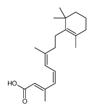 (2E,4E,6E)-3,7-dimethyl-9-(2,6,6-trimethylcyclohexen-1-yl)nona-2,4,6-trienoic acid结构式