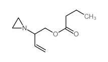 2-aziridin-1-ylbut-3-enyl butanoate结构式