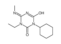 3-cyclohexyl-1-ethyl-6-(methylamino)-1,3,5-triazine-2,4-dione Structure