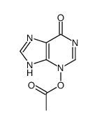 (6-oxo-7H-purin-3-yl) acetate Structure