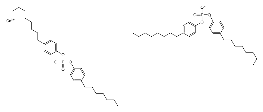 calcium tetrakis(p-octylphenyl) bis(phosphate) Structure