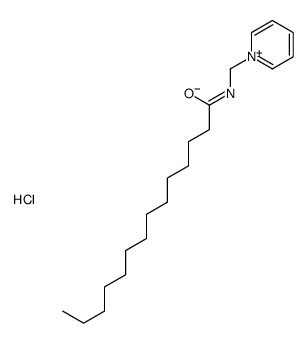 N-(pyridin-1-ium-1-ylmethyl)tetradecanamide,chloride Structure