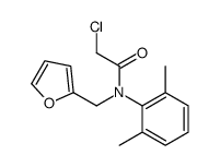 2-chloro-N-(2,6-dimethylphenyl)-N-(furan-2-ylmethyl)acetamide结构式