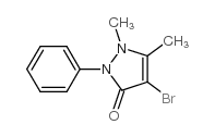 3H-Pyrazol-3-one,4-bromo-1,2-dihydro-1,5-dimethyl-2-phenyl- Structure