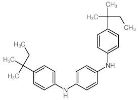 1,4-Benzenediamine,N1,N4-bis[4-(1,1-dimethylpropyl)phenyl]-结构式