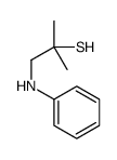 1-anilino-2-methylpropane-2-thiol结构式