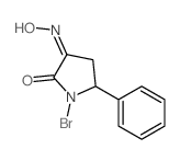 (3E)-1-bromo-3-hydroxyimino-5-phenyl-pyrrolidin-2-one结构式