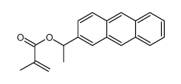 1-anthracen-2-ylethyl 2-methylprop-2-enoate结构式