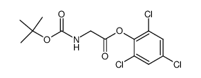 (tert.-Butoxycarbonyl)glycin-2,4,6-trichlorphenylester Structure